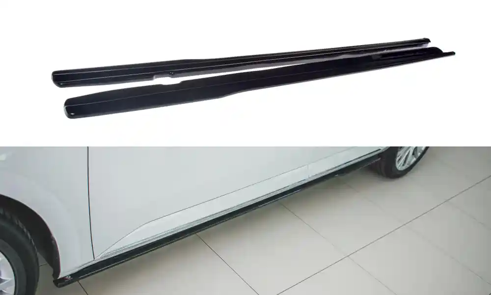Spedizione Espresso Diffusori minigonne Skoda Superb Mk3 FL nero opaco (Cod. SK-SU-3F-SD1T)