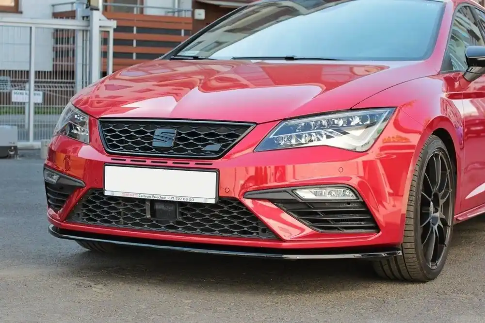 Prezzo Conveniente Splitter anteriore v.1 Seat Leon Mk3 Cupra/ FR Facelift nero opaco (Cod. SE-LE-3F-CU-FD1T)