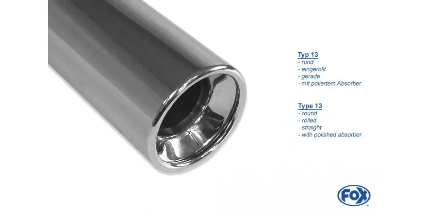 KIA PRO CEE`D - ED Pipe di coda destra sinistra destra / sinistra - 1x90 Tipo 13 Giusto / a sinistra Ultime Pezzi