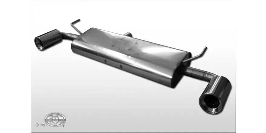 Spedito Oggi Nissan Qashqai - Diesel final silenziatore croce uscita a destra / sinistra - 1x100 tipo 13 destra /
