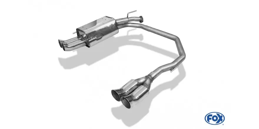 Compra Adesso Opel Astra G-CC Hatchback Silenziatore finale Esci a destra / sinistra - 2x76 Tipo 18 Giusto / a sin