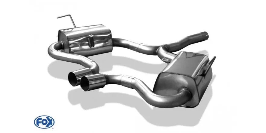 Mini Cooper S Cabrio R52 Silenziatore finale a destra / uscita uscita sinistra - 2x76 Tipo 10 (Cod. Direttamente Dal Produttore