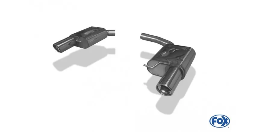 Audi A4 / A5 / S5 Quattro - 8T CoupØ / Cabrio Final Silenziatore a destra / sinistra per 1 tubo - 1 Compra Adesso