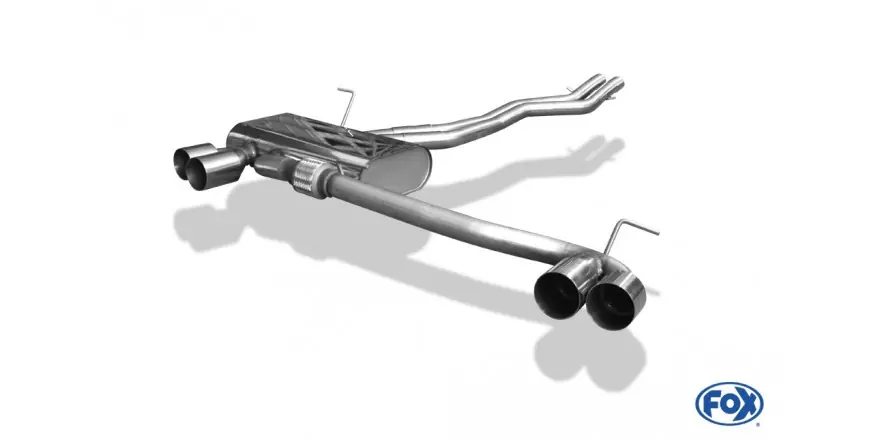 BMW Z4 Final Silenziatore uscita a destra / sinistra - 2x80 tipo 10 a destra / a sinistra (Cod. BM08 Scelto Dai Clienti