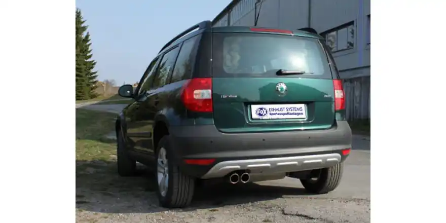 Economico Silenziatore finale Skoda Yeti Ø70mm - 2x90 tipo 17 (Cod. SK090007-150)
