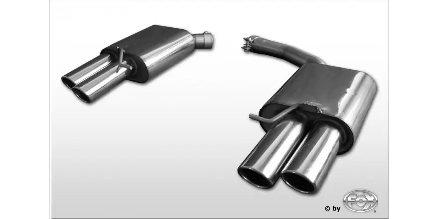Offerta Audi A5 Sportback silenziatore finale a destra / sinistra per doppio flusso a 2 tubi - 2x88x74 tipo