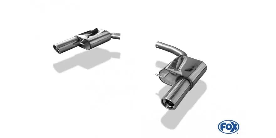 Audi A5 8T Sportback Silenziatore finale a destra / sinistra per 1 tubo - 1x100 Tipo 17 Giusto / a s Direttamente Dal Produttore