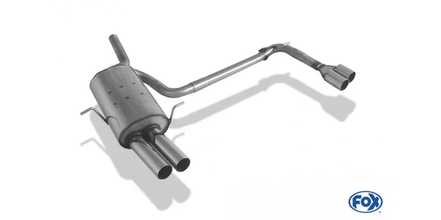 Spedizione Espresso BMW E46 316/318 Final Silenziatore Esci a destra / a sinistra - 2x76 Tipo 10 Destra / Sinistra (Cod.