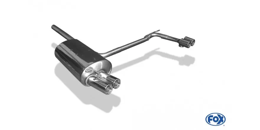 Compra Online BMW E46 320D Final Silenziatore Esci a destra / singolo flusso singolo - 2x76 Tipo 13 Destra / Sinis