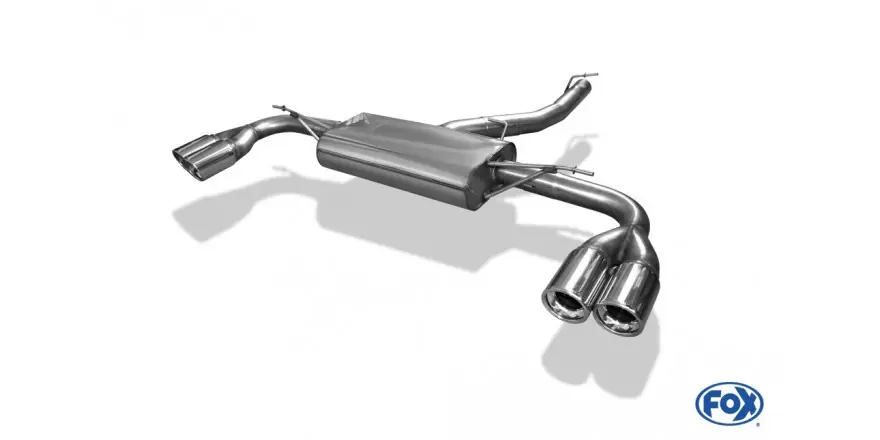 Prezzo Conveniente BMW X3 F25 Final Silenziatore croce uscita a destra / sinistra - 2x90 tipo 17 a destra / sinistra (C