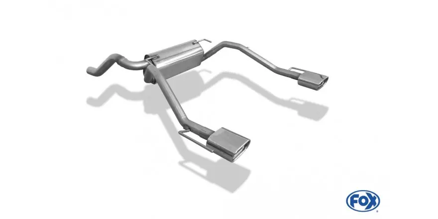 Offerta Lampo Opel Astra J Sport Tourer Silenziatore finale Croce uscita a destra / sinistra - 115x85 Tipo 32 Gius