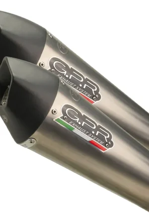 Quantità Limitata GPR - SCARICO YAMAHA FJR 1300 2017/20 E4 COPPIA SCARICHI OMOLOGATI CATALIZZATI CON RACCORDO GP EVO4 TITANIUM