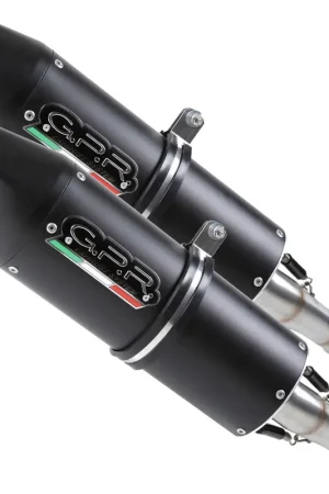 Nuovo Arrivo GPR - SCARICO TRIUMPH STREET TRIPLE 675 2007/12 COPPIA SCARICHI OMOLOGATI CATALIZZATI CON RACCORDO FURORE NERO