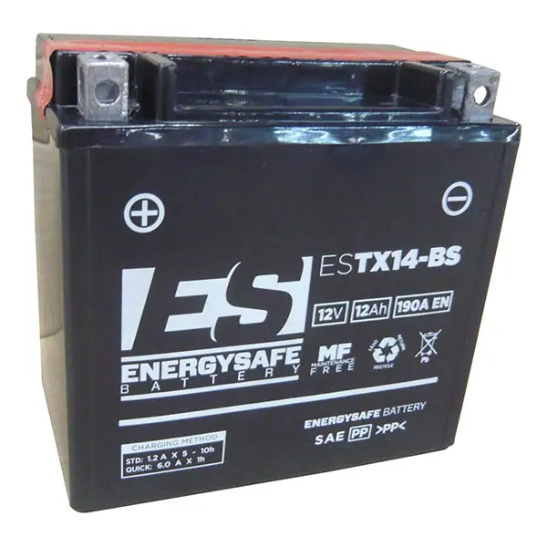 Prezzo Ridotto ENERGYSAFE - BATTERIA MOTO SIGILLATA CON ACIDO A CORREDO ESTX14-BS YTX14-BS