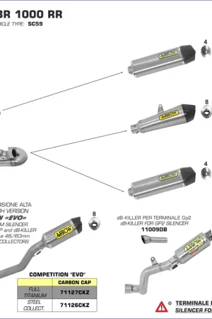 A Buon Prezzo ARROW - 71010GP KIT TERMINALE GP2 HONDA CBR 1000 RR 14-16