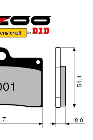 Promozione Esclusiva ZCOO - PASTIGLIE MOTO RACING B001 EX C