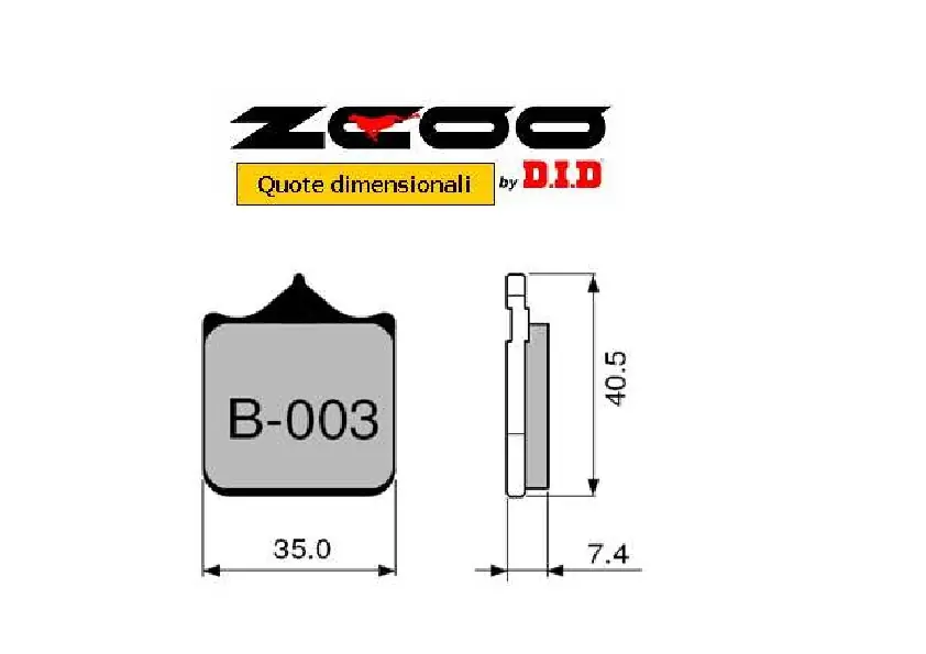 ZCOO - PASTIGLIE MOTO RACING B003 EX Ultima Occasione