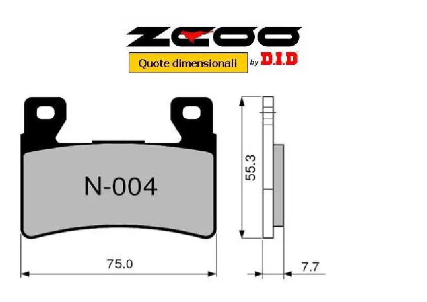 ZCOO - PASTIGLIE MOTO RACING N004 EX Compra Online