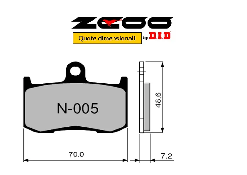 ZCOO - PASTIGLIE MOTO RACING N005 EX Pagamento Sicuro