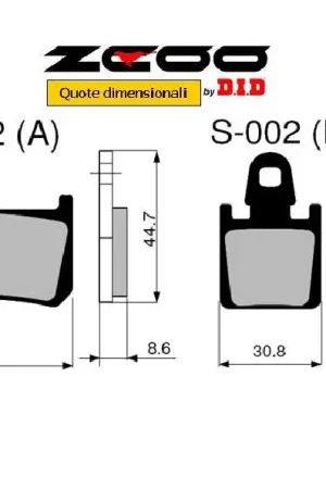 Spedito Oggi ZCOO - PASTIGLIE MOTO RACING S002 EX C
