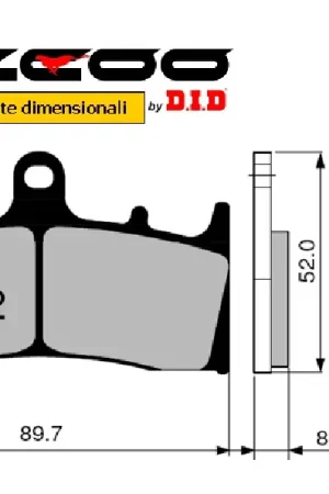ZCOO - PASTIGLIE MOTO RACING T002 EX Spedizione Espresso