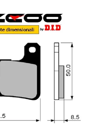 ZCOO - PASTIGLIE MOTO RACING T004 EX C Popolare