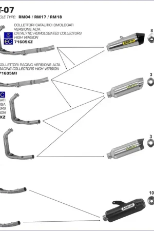 A Buon Prezzo ARROW - 71817XKI TERMINALE X-KONE YAMAHA MT-07 14-20